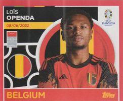 EURO 2024 Topps sticker BELGIUM BEL 21 OPENDA