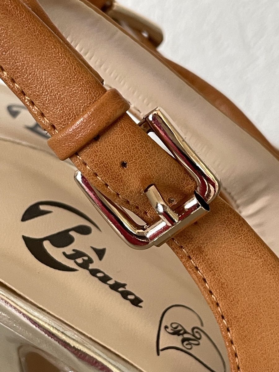 Damenschuhe: Sandales à talon compensé Bata camel pointure 37 neuves – Neu und originalverpackt aus Vuadens von Nina11 5