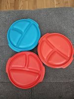 Tupperware Mikrowellen-Teller mit Unterteilung  3 Stück