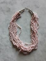 Collana torchon perline rosa