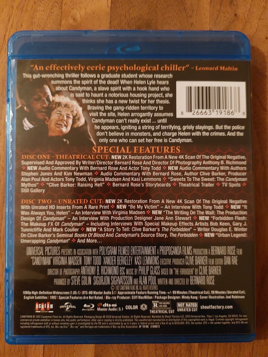 Tutti i DVDs: Blu Ray - Candyman Collector's Edition  / US-Code A – Usato da Rheinfelden venduto da FilmAuktion 1
