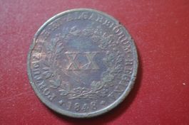 Portugal 20 réis 1848 Maria II