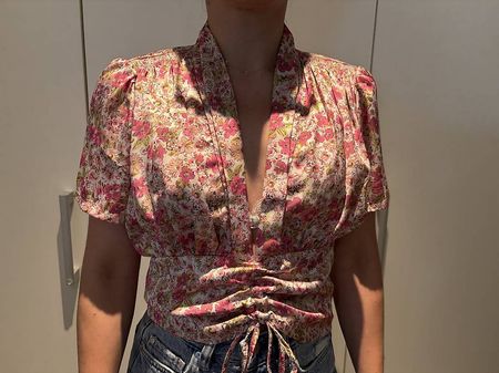 Top mit Blumen LUCE-STUDIO - Xs - NEU!