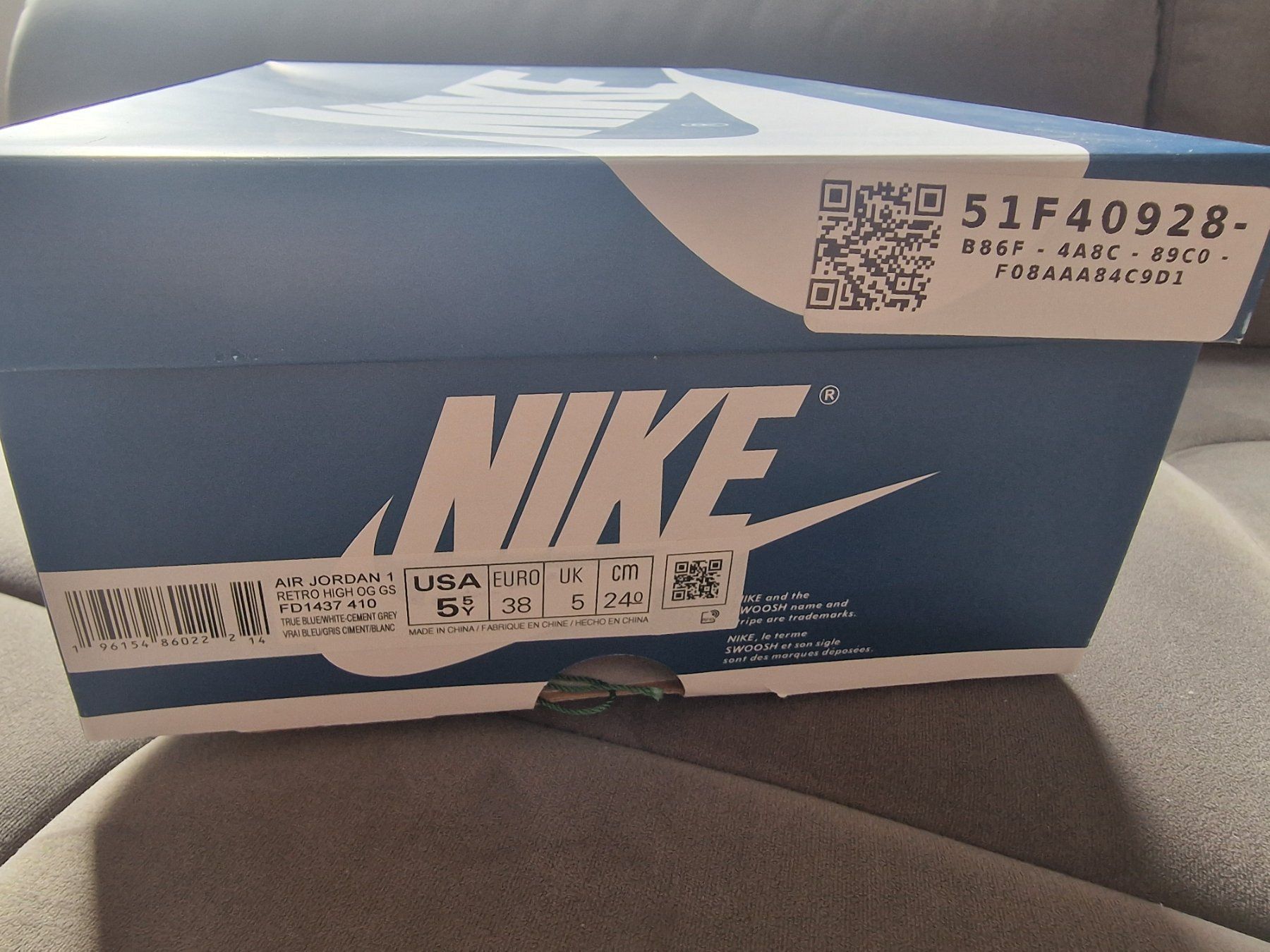 Jordan Scarpe da donna: Air Jordan 1 Mid bleu Taille 38 – Usato da Vuisternens-Ogoz venduto da Gwen1109 3