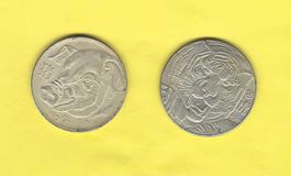 2 alte Chinamünze/History unbekannt/35g/Löwen-& Schweinskopf
