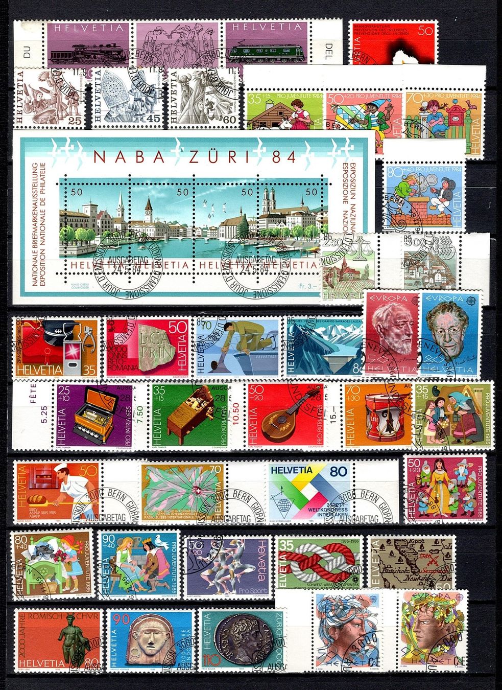 Tutti i francobolli: Sammlung Schweiz (724) – Usato da Burgdorf venduto da blinky01