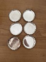 Antikes 6er Set Untersetzer aus Silber
