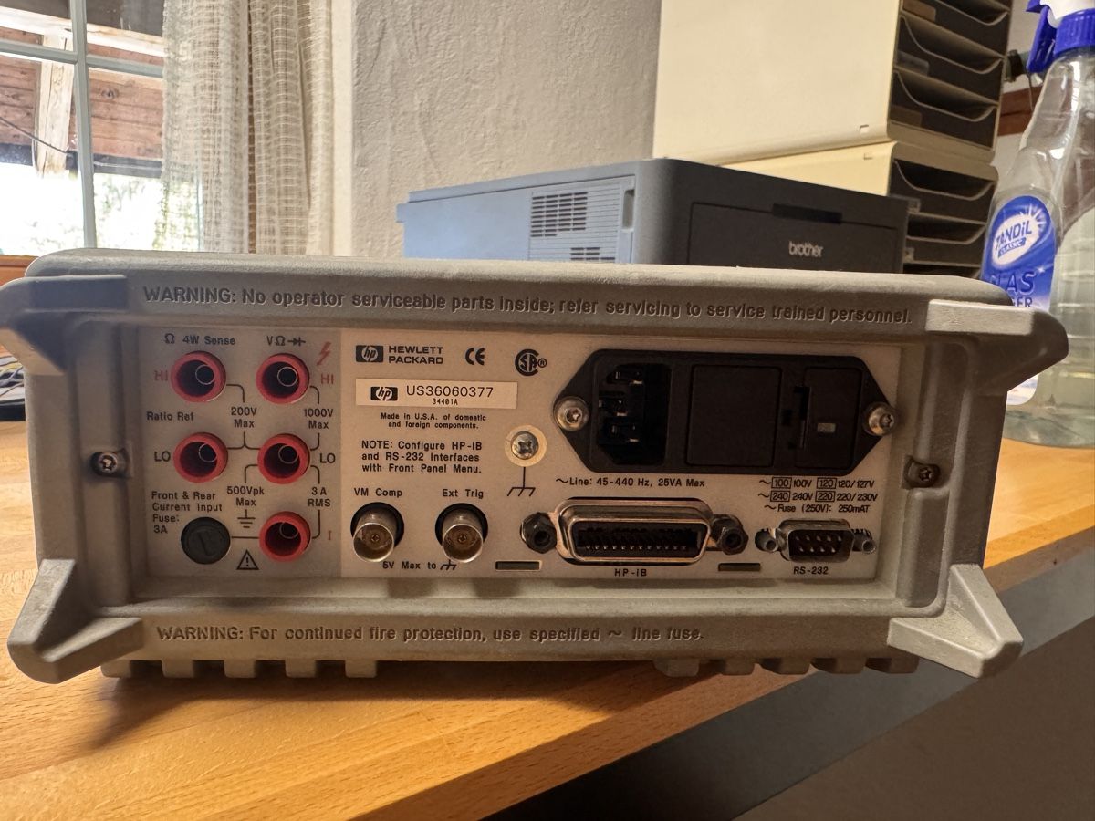 Hewlett Packard Mesurer: HP Hewlett Packard 34401A 6½ Digit Digitalmultimeter – D'occasion à Wittenwil par eichmitronik 2
