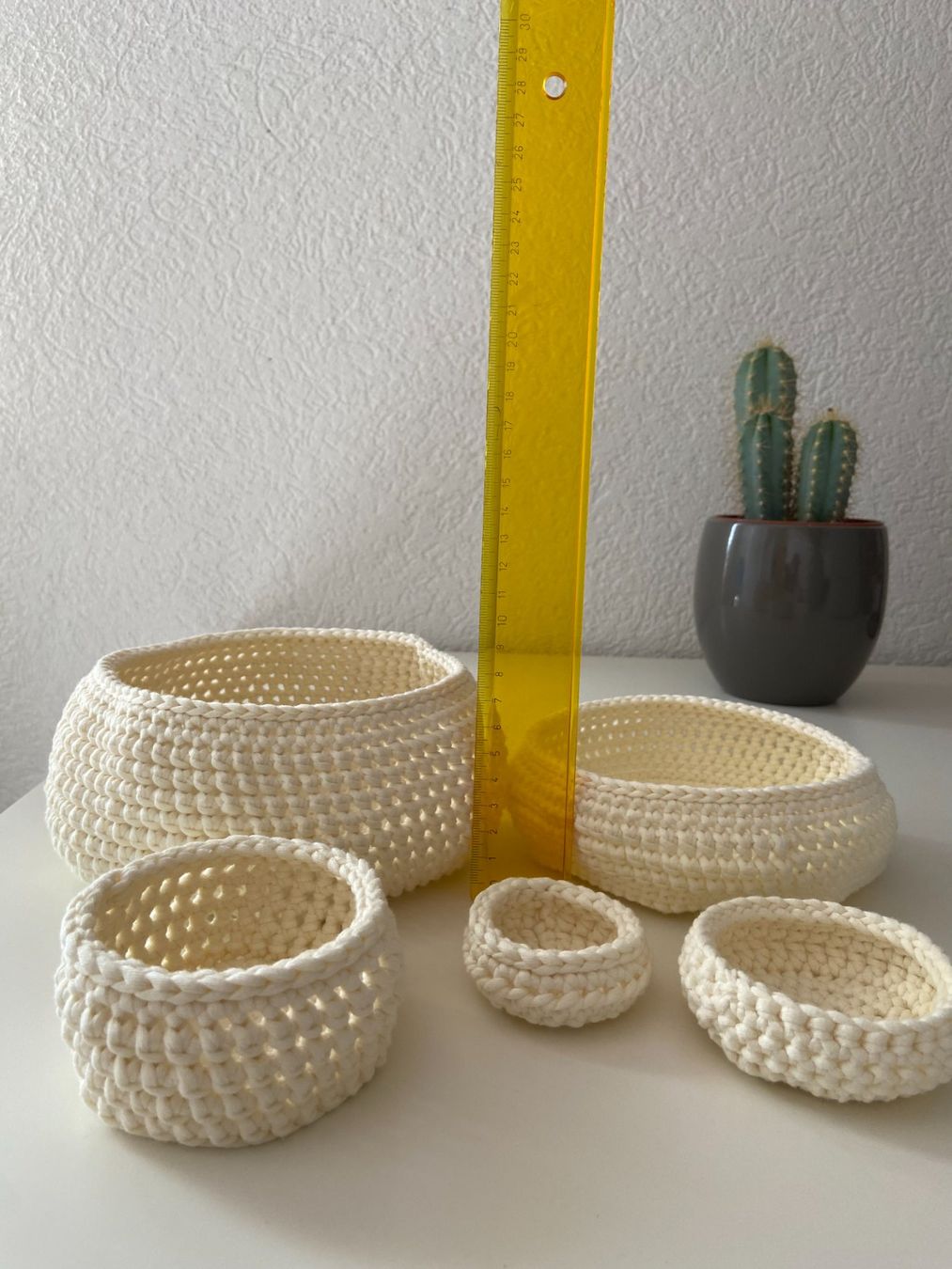 Altro per la casa: Lot de paniers crochet handmade – Nuovo e nell'imballaggio originale da Essert FR venduto da archimede03
