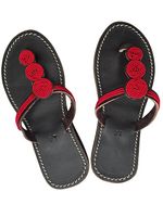 Handgemachte Leder-Sandalen - Rot 37 🔥 50% SALE