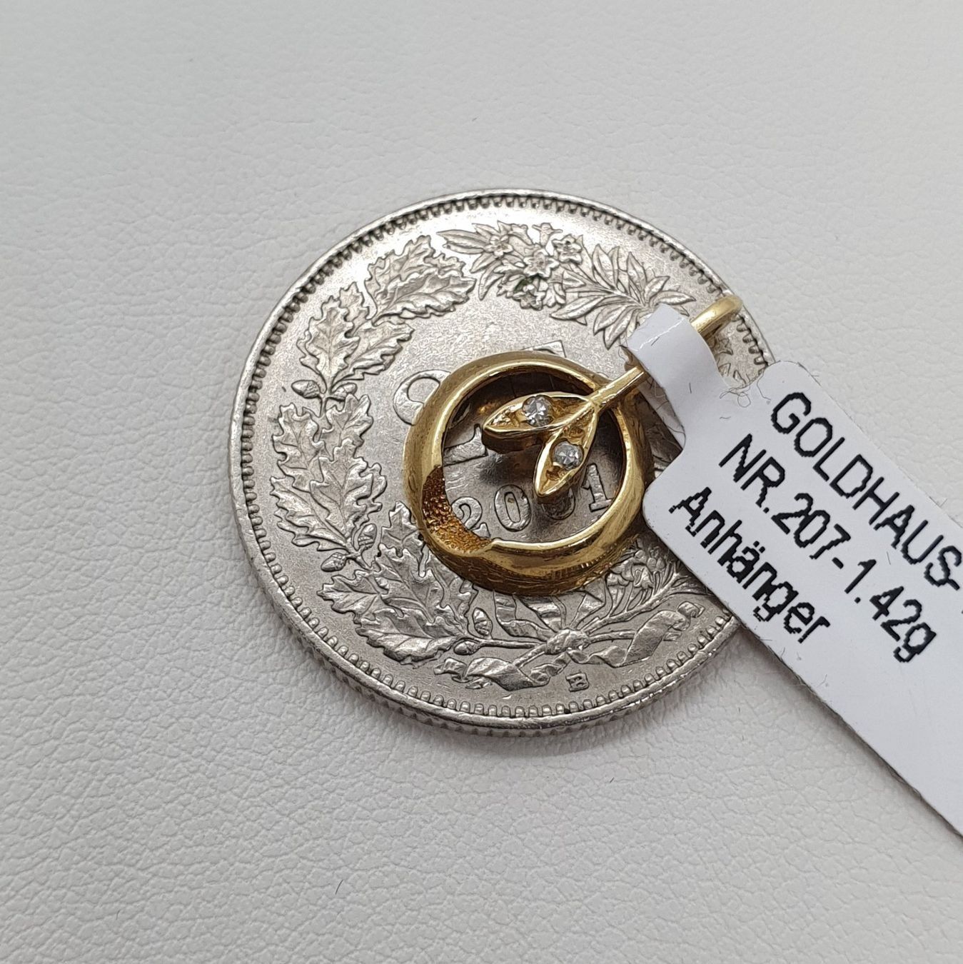 Ciondoli: Echt 18K Gold - Diamant Anhänger – Usato da Luzern venduto da Luzern-Goldhaus 3