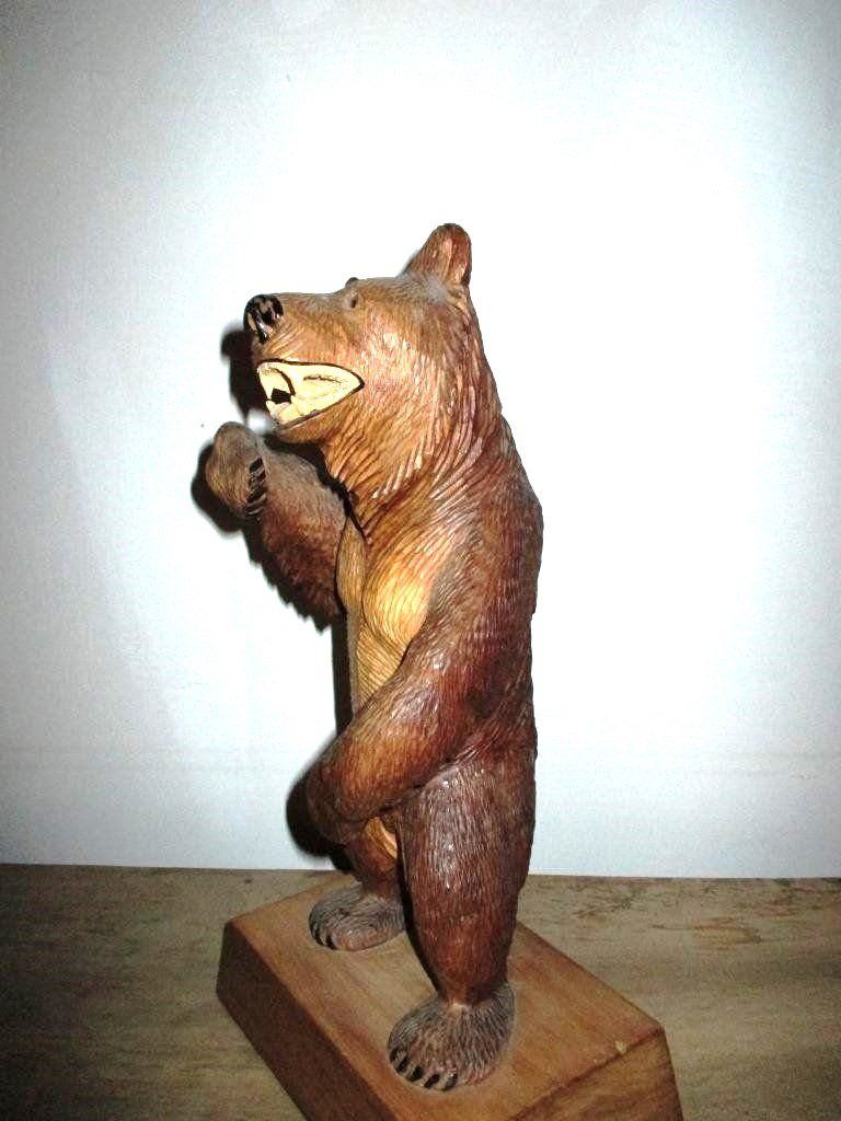 Statuette: Holzfigur Bär, geschnitzt, Handarbeit – Usato da Flims - Dorf venduto da Stagediver 2