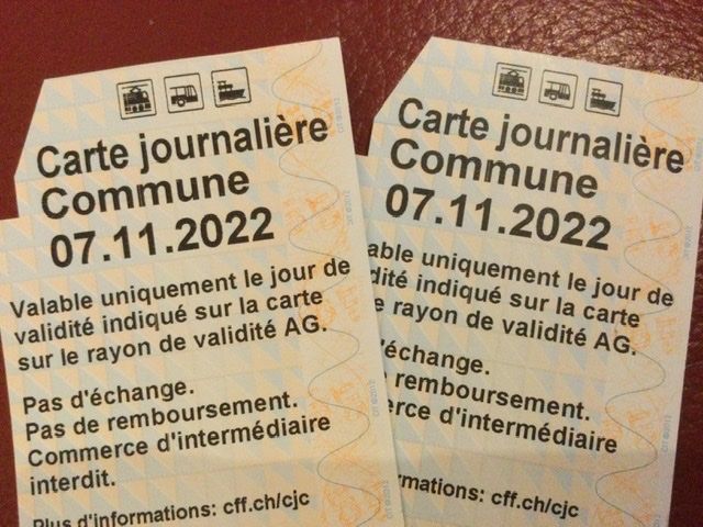 Carte Journalière Cff Commune 07112022 Kaufen Auf Ricardo 1213