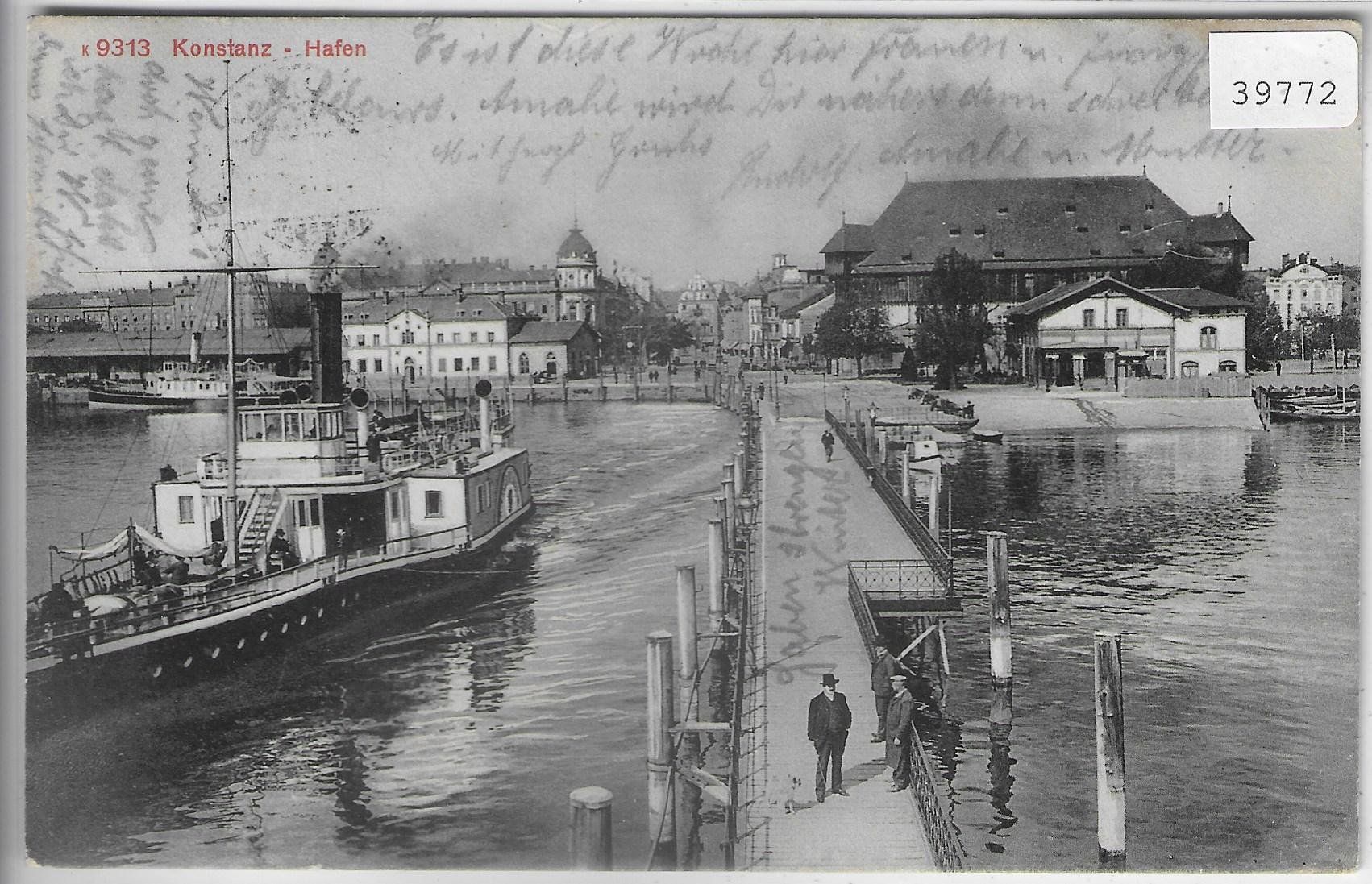 Cartes postales: Konstanz -Hafen mit Dampfer – D'occasion à Ettingen par Kartenplanet