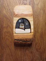 Puzzle "Kleine Eule" aus Rindenholz