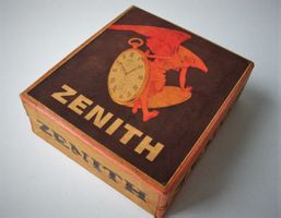 Zenith Taschenuhr Box Uhrenbox Etui Montre de Poche Gousset
