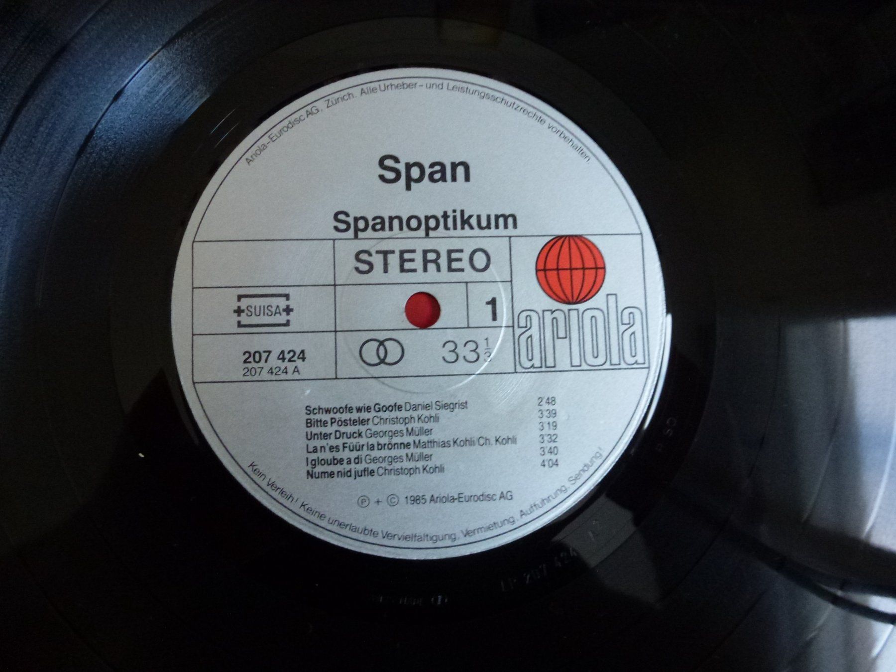 Dischi in vinile: Span – Spanoptikum – Usato da Bern venduto da Frebo 3
