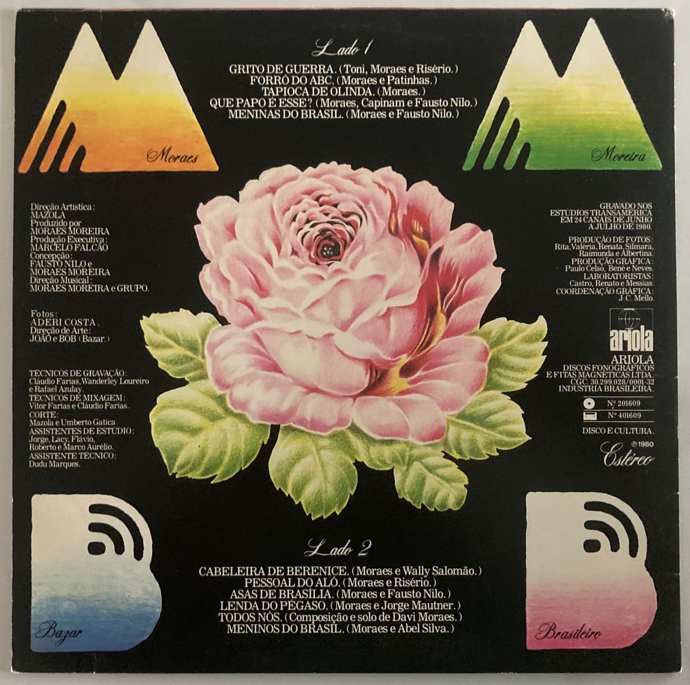 Dischi in vinile: MORAES MOREIRA - BAZAR BRASILIERO – Usato da Poliez-Pittet venduto da Newtown-Records 1
