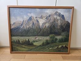 Berglandschaft - Gemälde von E. Werner