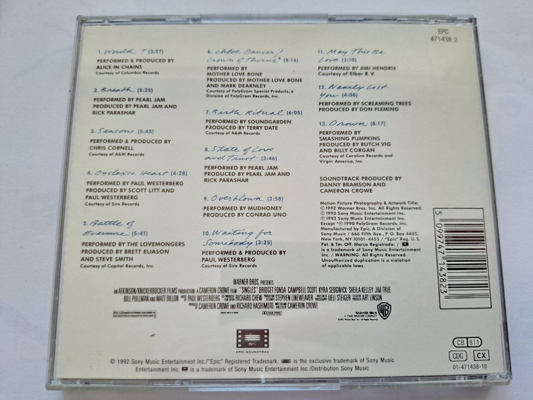 CD: Cd Original Motion picture soundtrack - Singles – Usato da Pully venduto da bro_n52j 2