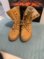 Timberland Winterstiefel gefüttert hellbraun gebraucht