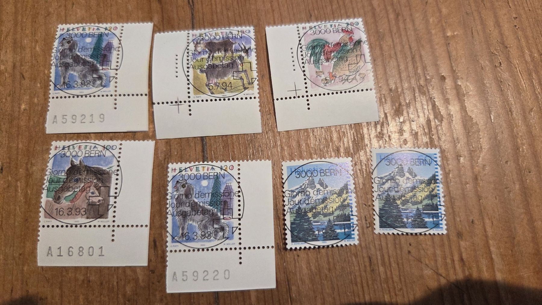 Tutti i francobolli: Lot ET Vollstempel Tiere – Usato da Arni AG venduto da Moth68