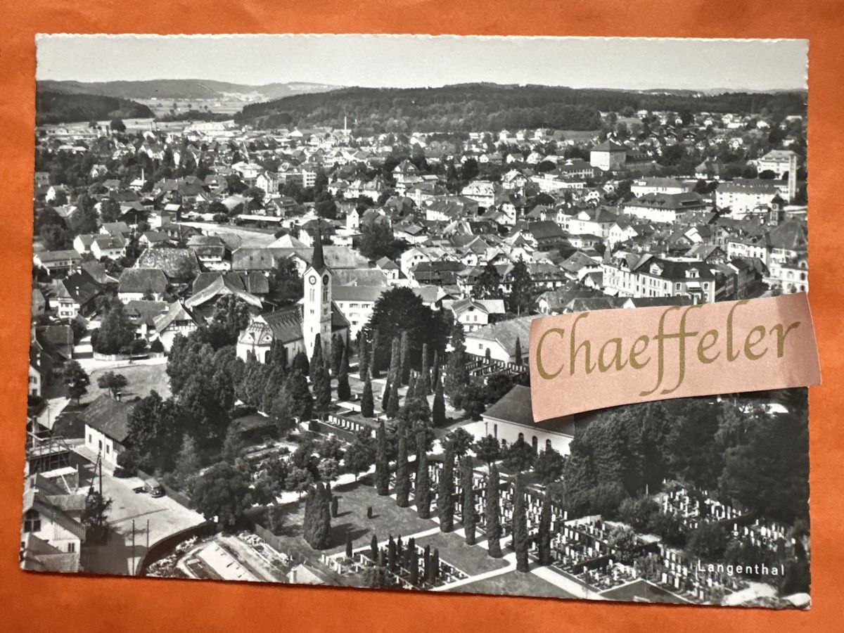 Cartes postales: Langenthal Schweiz – D'occasion à Zürich par Chaeffeler