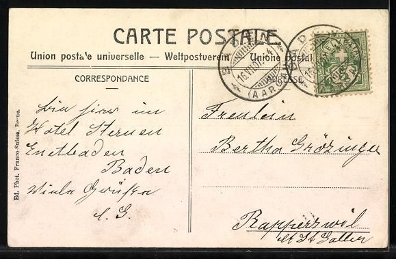 Cartoline postali: Baden, Strassenpartie an den Kleinen B – Usato da Berlin venduto da bartko-reher 1