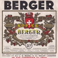 Etikette (gross) - Liqueur "Berger" /bd