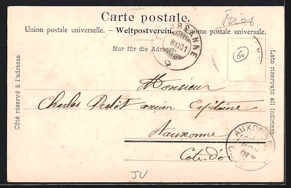 Cartoline postali: AK St-Ursanne, Ortspartie mit Kirche – Usato da Berlin venduto da bartko-reher 1