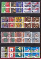 1979-1981  Werbesätze   41 x Viererblöcke  ERSTTAG