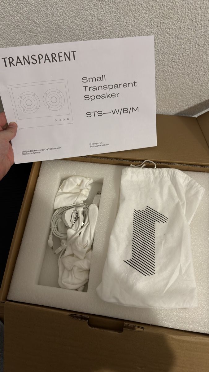 Lautsprecher: Small Transparent Speaker avec Wi-Fi – Neu (gemäss Beschreibung) aus Vevey von diogodasilva_ 1