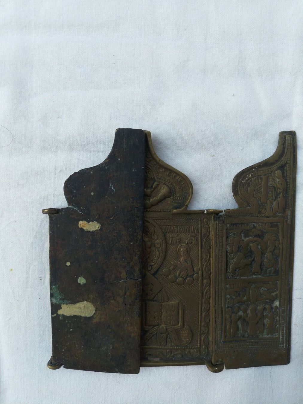 Sculture & Statue: Bronze IKONE mit drei Teilen – Usato da Oberbipp venduto da A.B.M. 2