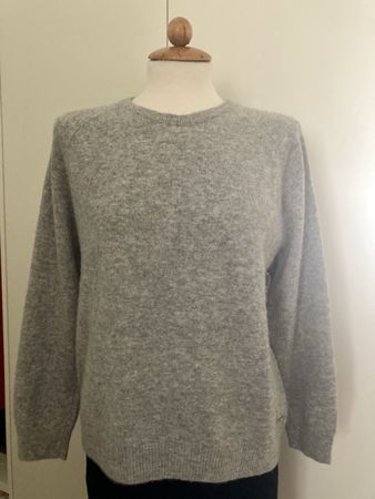 Damen Pullover Manor 100%  Bio Kaschmir hell-grau Gr. S/M