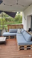 Paletten Couch inkl. Kissen und Tisch
