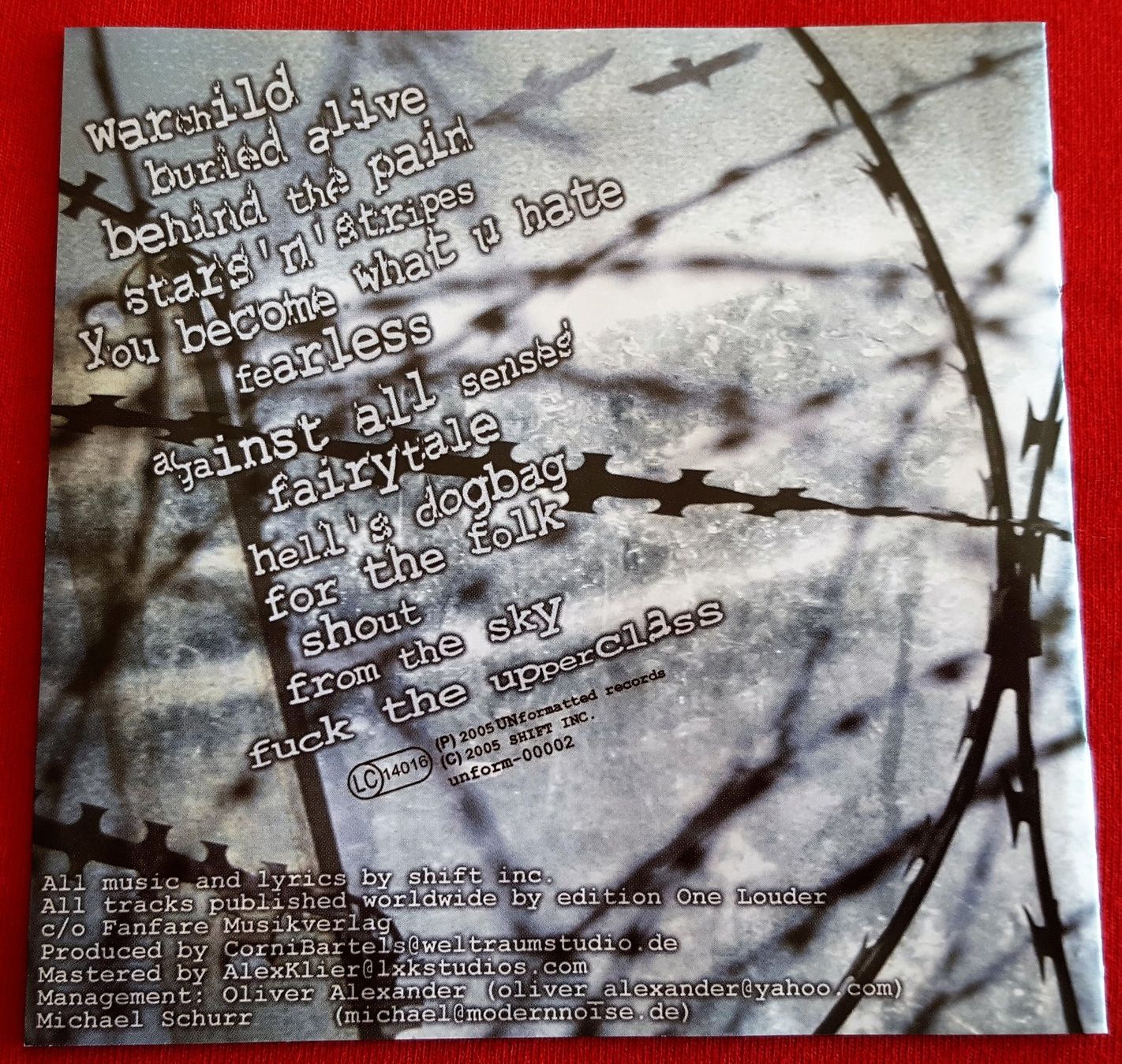 CDs: Shift Inc. – Incorporaped - CD - 2005 - First Press – Gebraucht aus Uster von Zardodel 1