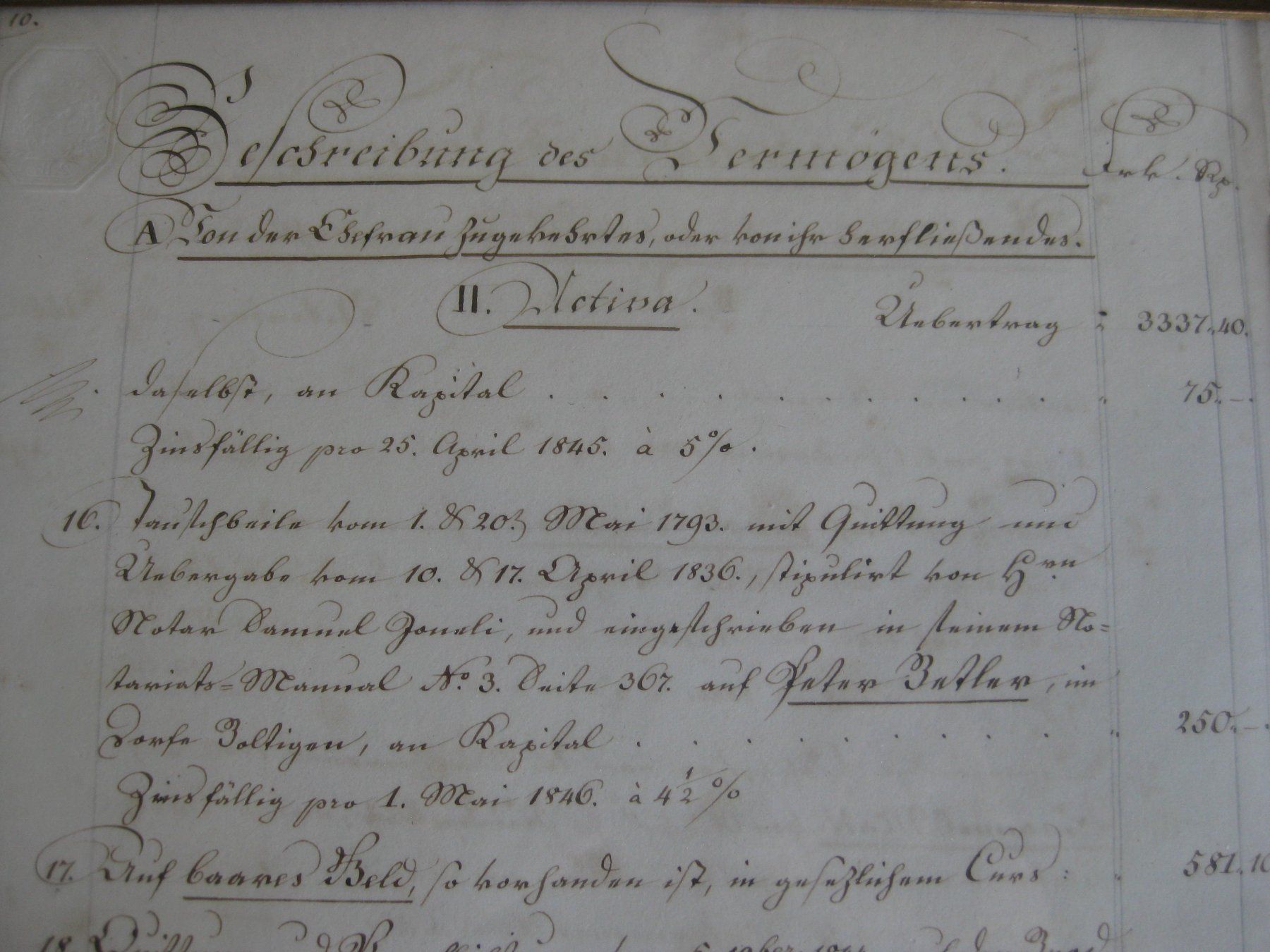 Dokumente: Dokument antik, 1847 – Gebraucht aus heimberg von wunderplunder01 1