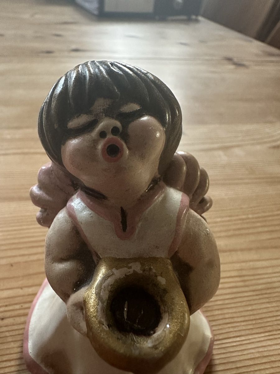 Statuette: 2x Bronzer Thuner Keramik Engel. – Usato da Schöfflisdorf venduto da Katrins02 5