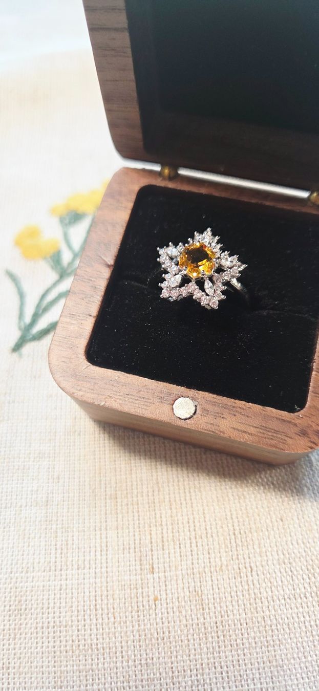 Anelli: NEW - S925 Citrine Ring (Adjustable) – Nuovo (secondo la descrizione) da Zürich venduto da cin_wcf6 4