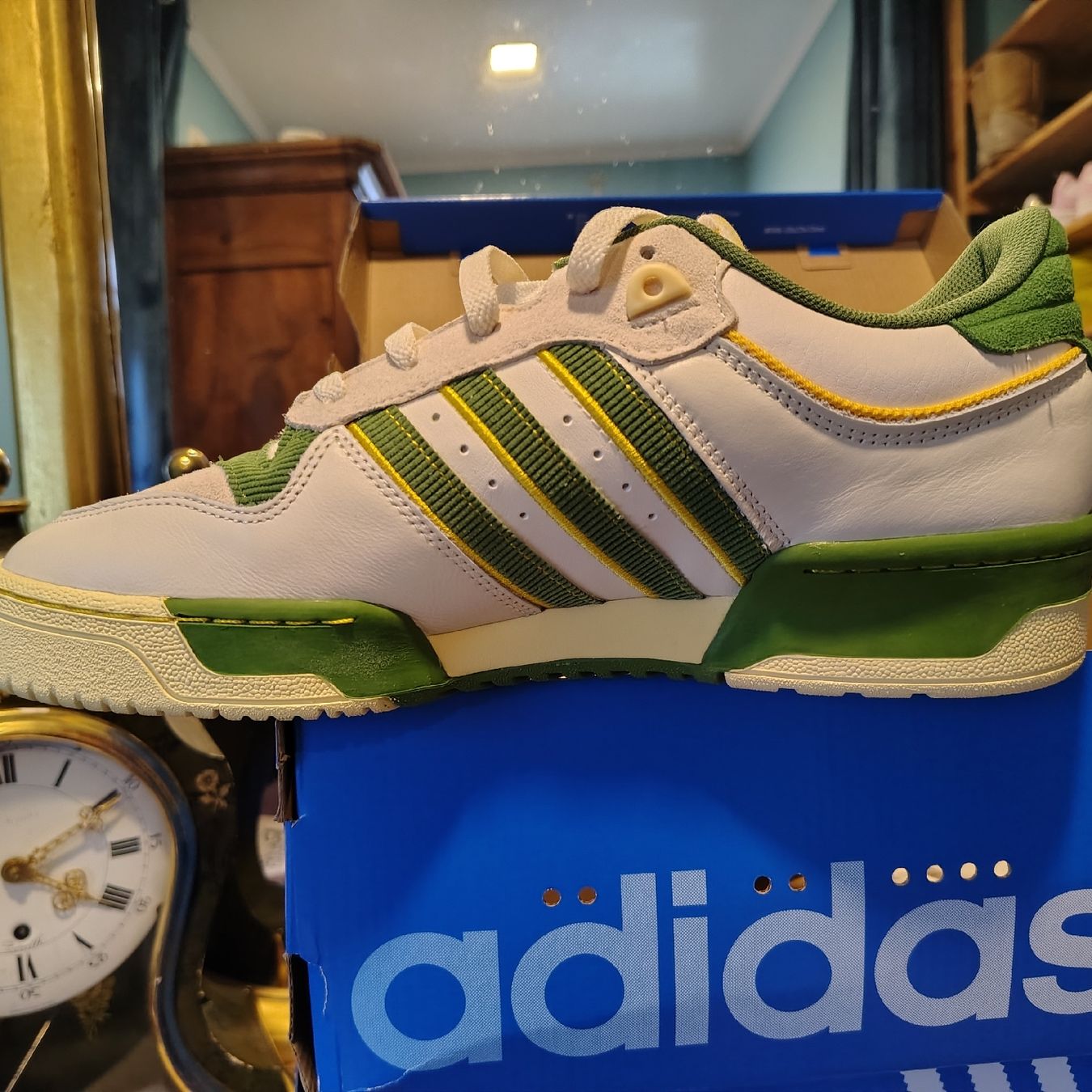 Adidas Herrenschuhe: Adidas Rivalry Low 86 White Green - EU 44 2/3 – Neu und originalverpackt aus Dietikon von aberdeen30 1