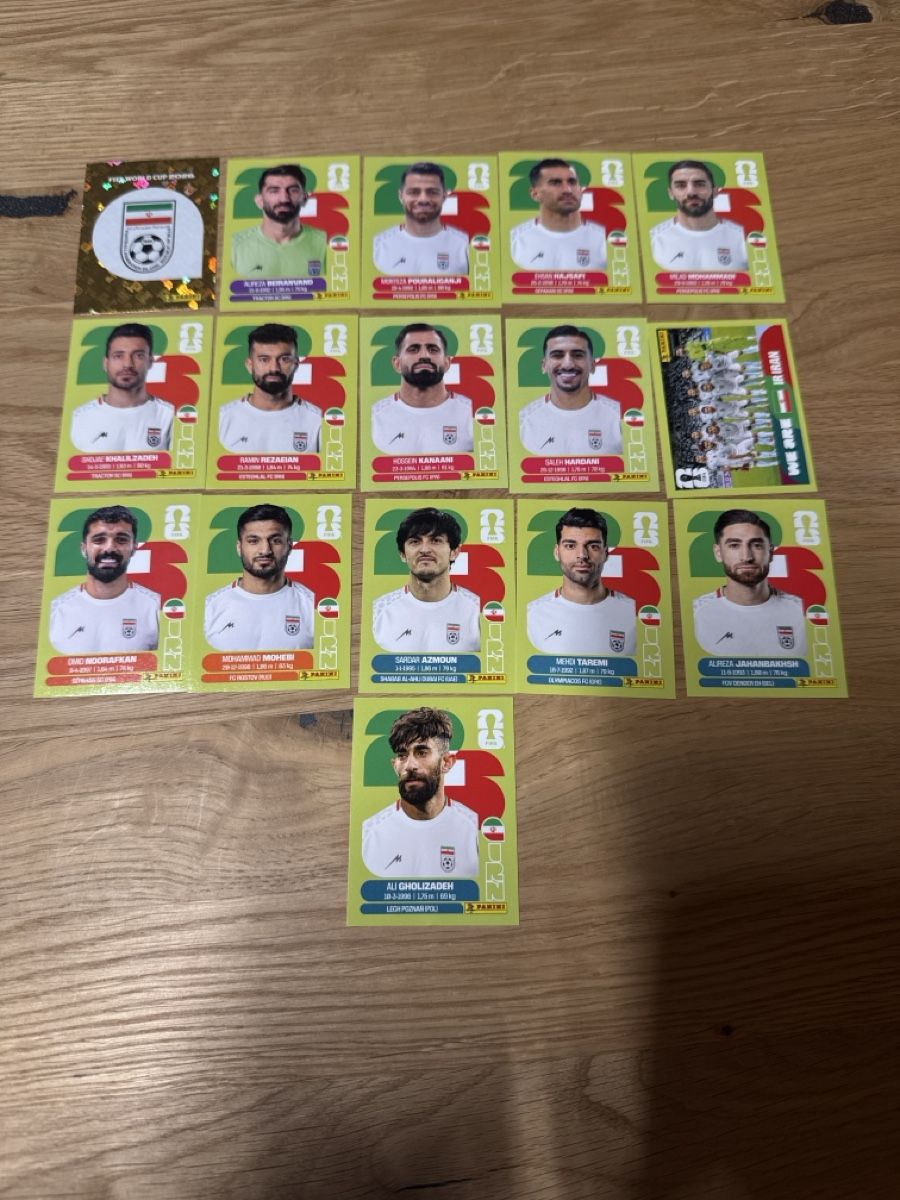 Panini Carte collezionabili: Panini Klebe Bilder WM 2026 Iran – Nuovo (secondo la descrizione) da Gamsen venduto da Lionel321
