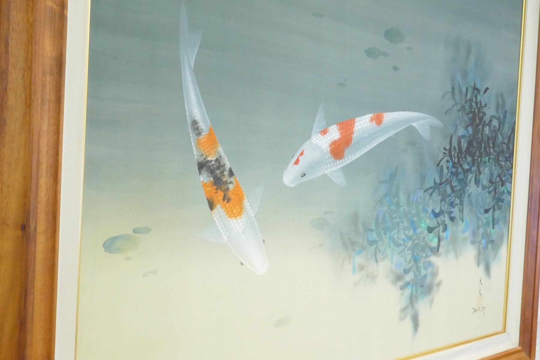 Gemälde: David Lee. Two Koi, 1980. Tinte auf Seide – Gebraucht aus Schaffhausen von swisswatches-andmore 3