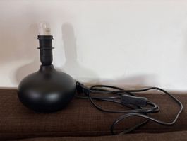 Schwarze Nachttischlampe /Tischlampe