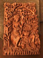 HOLZSCHNITZEREI ASIEN VMTL. BALI / INDONESIEN 29x43x5 CM