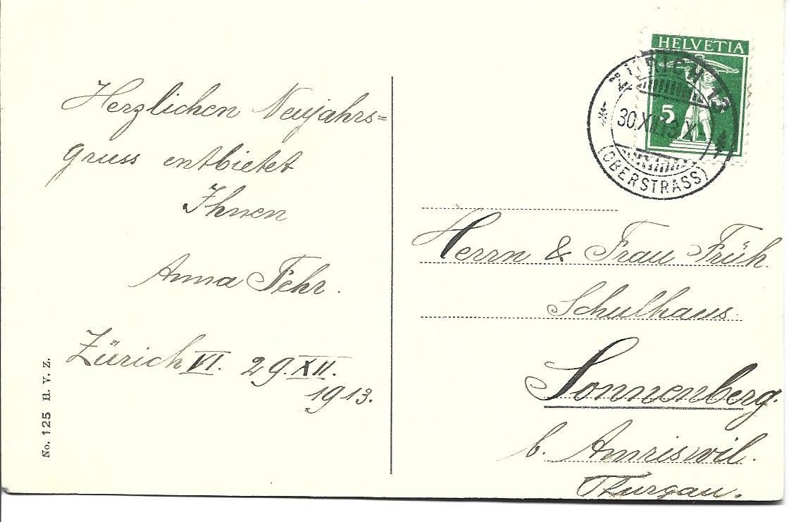 Cartoline postali: AK Zürich  Rigiviertel – Usato da Appenzell venduto da mai25 1
