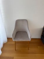 6 Stk. Esszimmerstühle LOVERNA Samt Beige Beliani