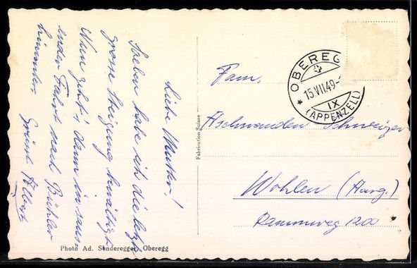 Cartoline postali: AK Oberegg, Landmarkt – Usato da Berlin venduto da bartko-reher 1