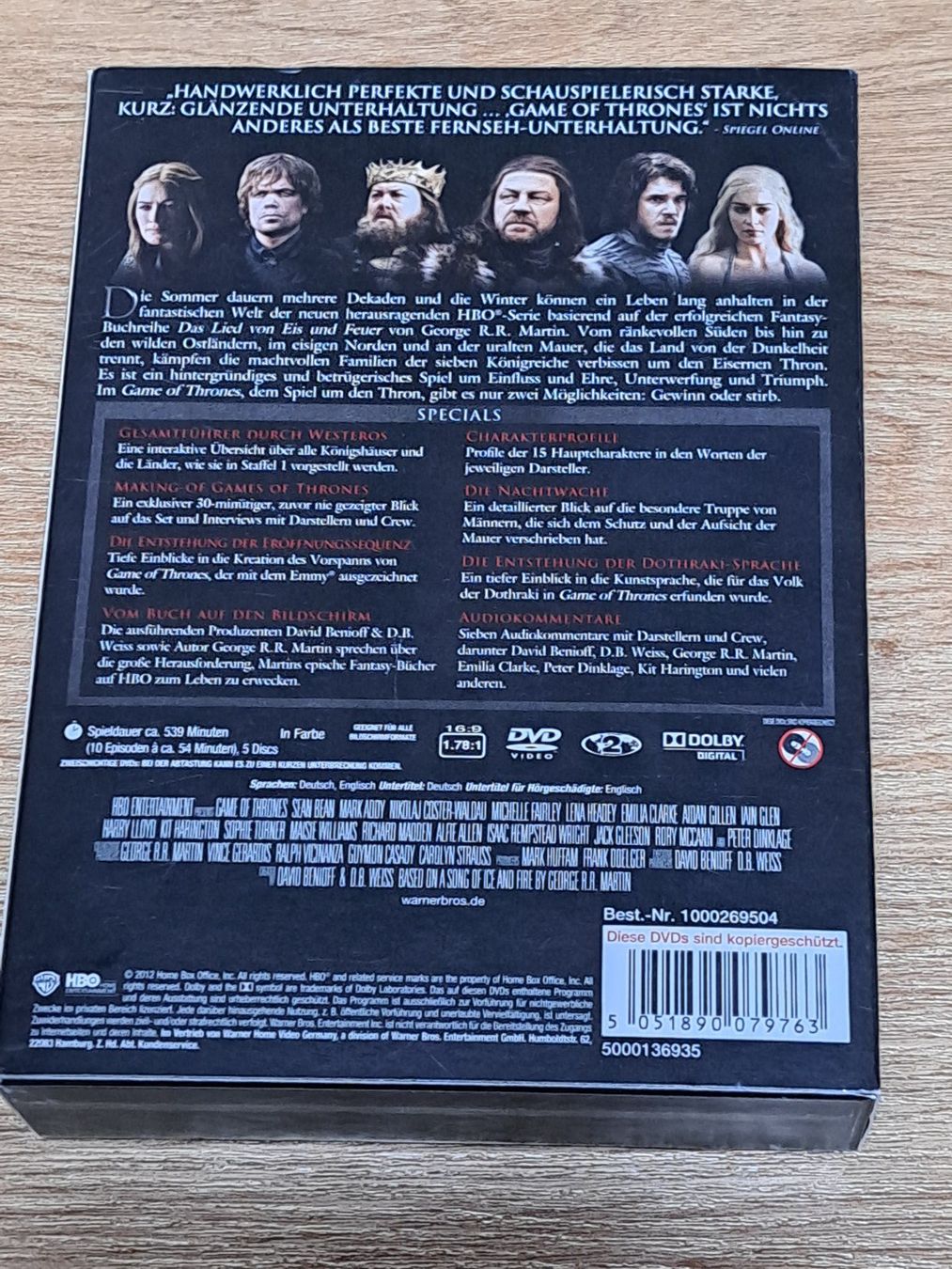 Tutti i DVDs: Game of Thrones 1, Limitierte Sammlerbox mit 5 Discs – Nuovo (secondo la descrizione) da Unterseen venduto da Kanica 2