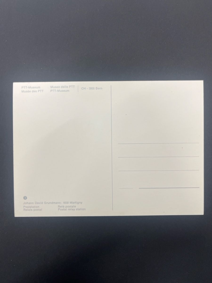 Cartes postales: Ansichtskarte PTT-Museum Martigny Poststation – D'occasion à Muttenz par Totkel 1
