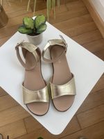 Sommer-Sandalen, goldig, Grösse 38